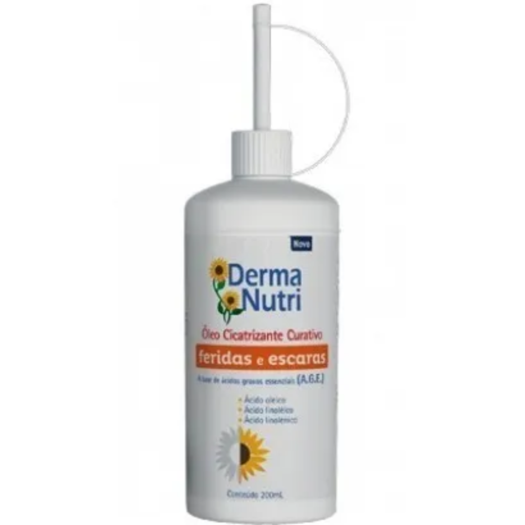 Oleo Cicatrizante Feridas E Escaras AGE Girassol 200 Ml DERMA NUTRI